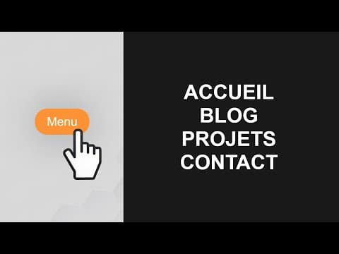 Créer un menu plein écran au clic