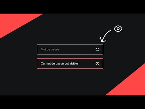 Afficher / Cacher sur un champ de mot de passe
