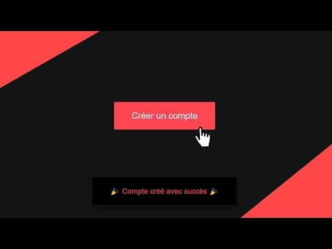 Faire un message de notification animé