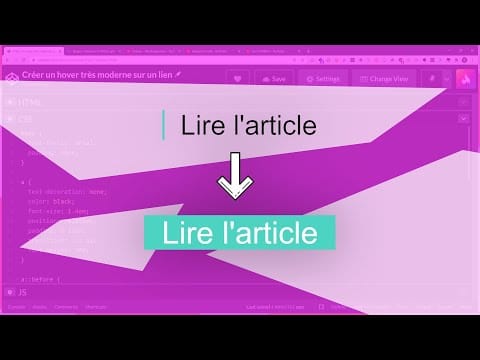 Créer un hover très moderne sur un lien