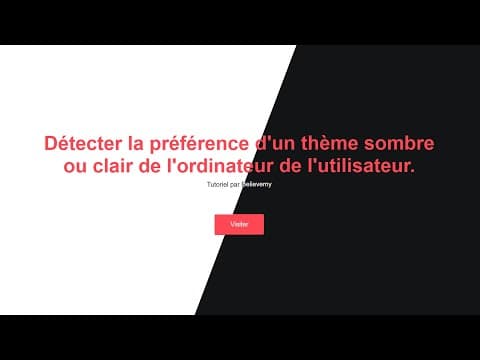 Détecter la préférence (SOMBRE | CLAIR) de l’ordinateur d'un utilisateur