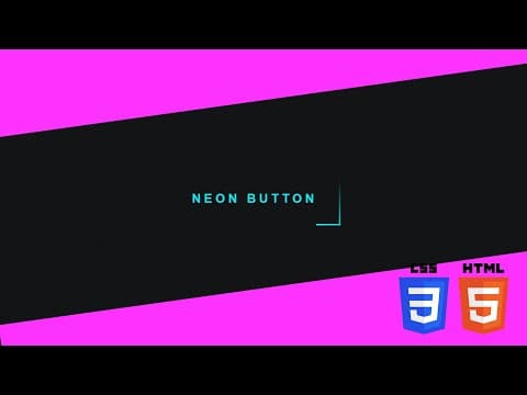 Créer un bouton NÉON avec CSS